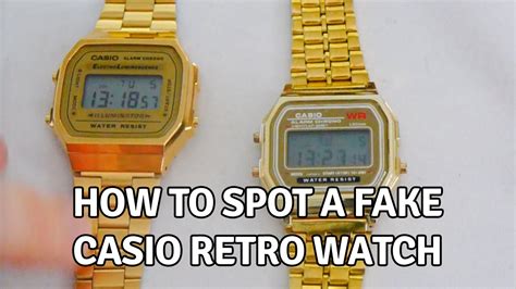 how to spot a fake casio gold watch|is my casio watch real.